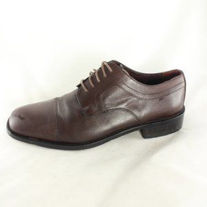 Stafford Classico Mahogany Leather Oxford Shoes